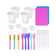 Resin Mold Silicone 43Pcs Diy Cup Dispenser Craft Tools Set Kit Large Shaker Epoxy Silicone Molds For Resin Casting